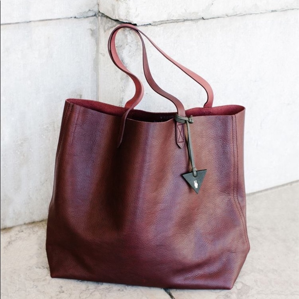 Madewell dark Cabernet tote bag